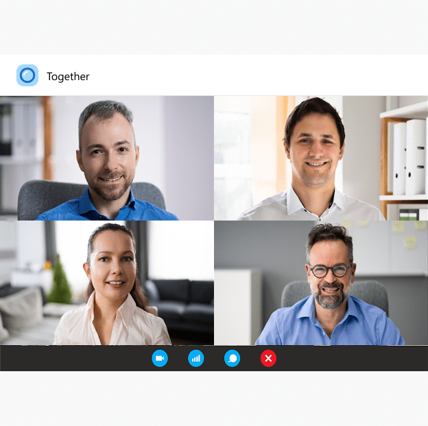 Video conferencing for teams or remote driver interviews and coaching.